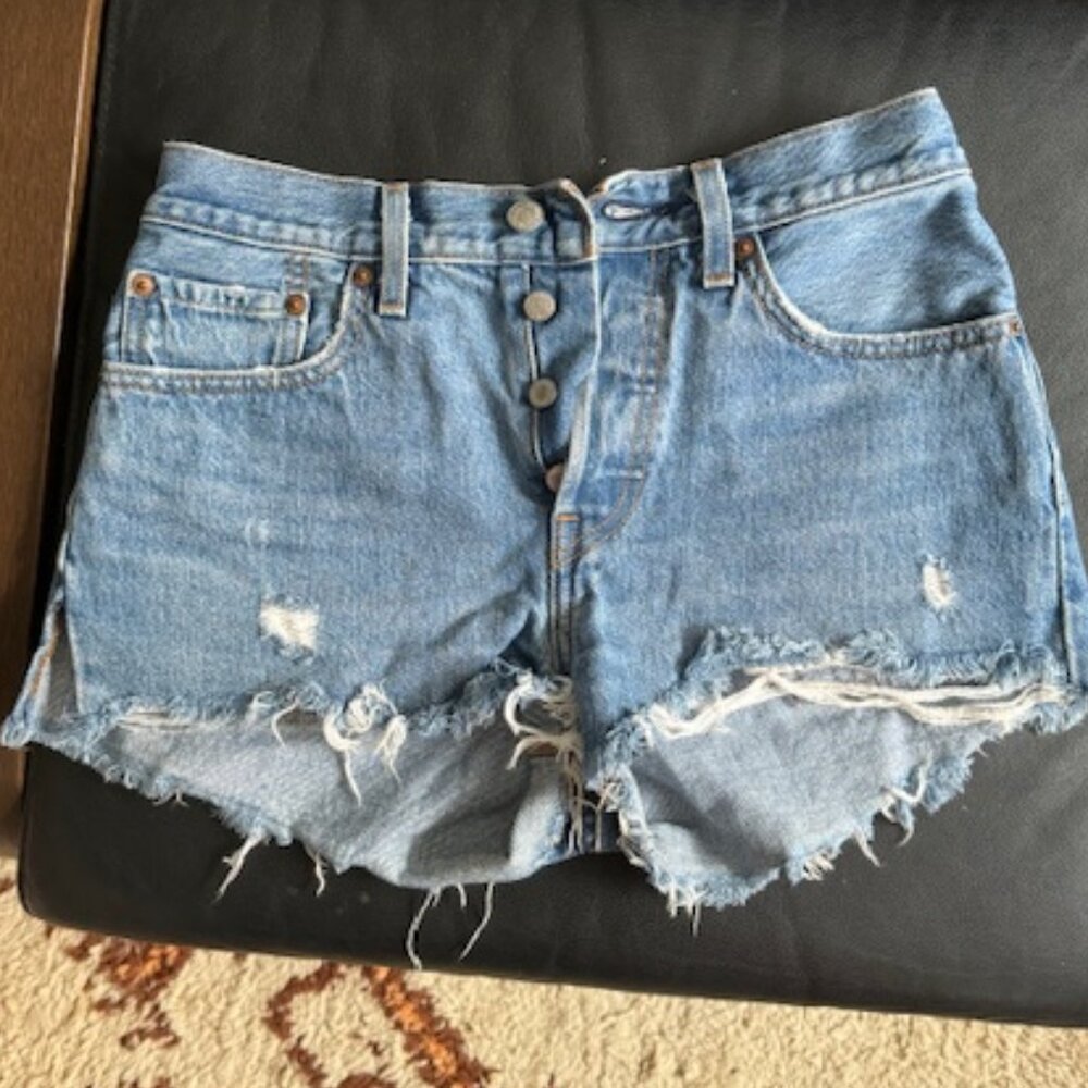 Levi's 501 Denim Cut Off Shorts Sz 26
